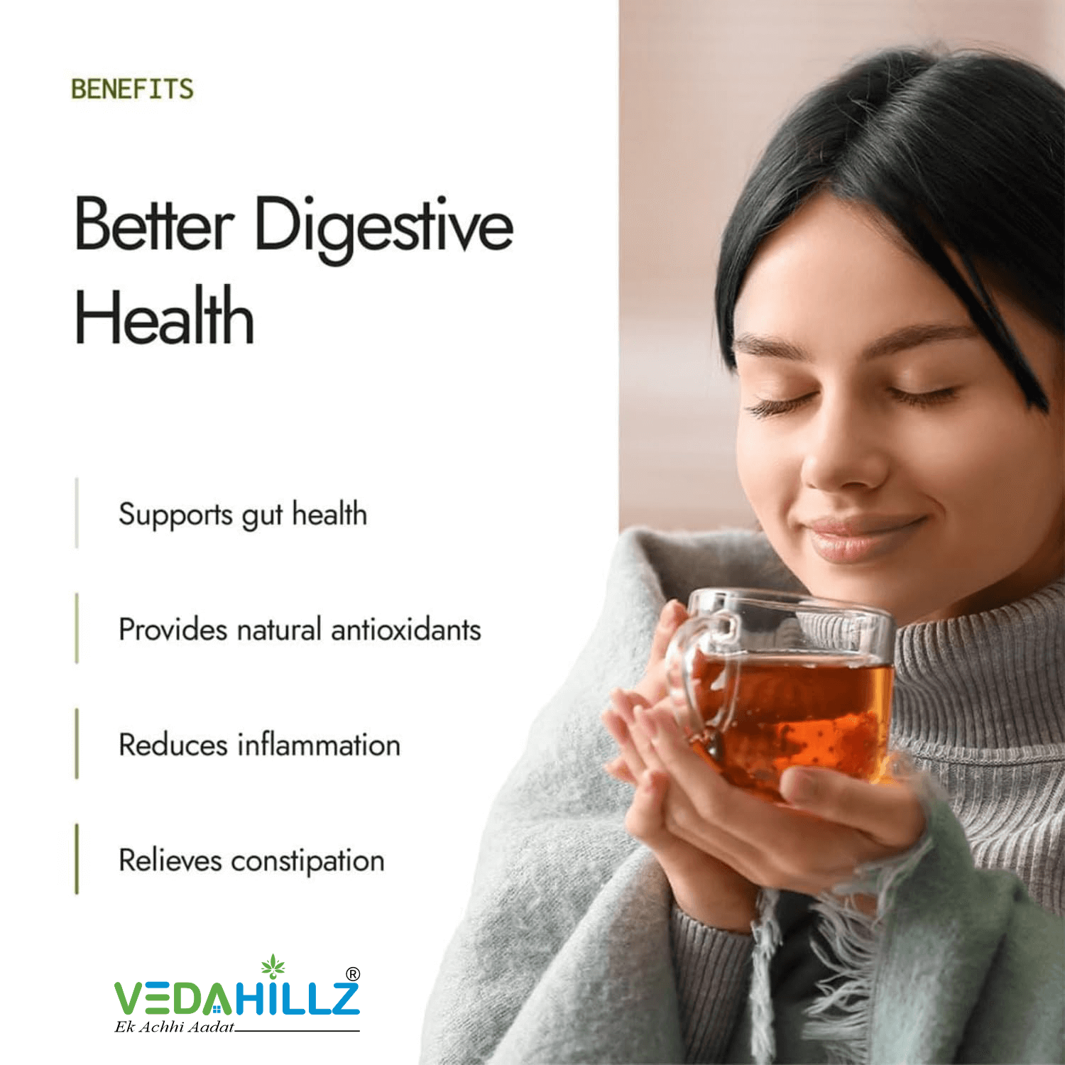 Vedahillz Triphala Powder for Daily Wellness and Digestion Support Made from Premium Triphala
